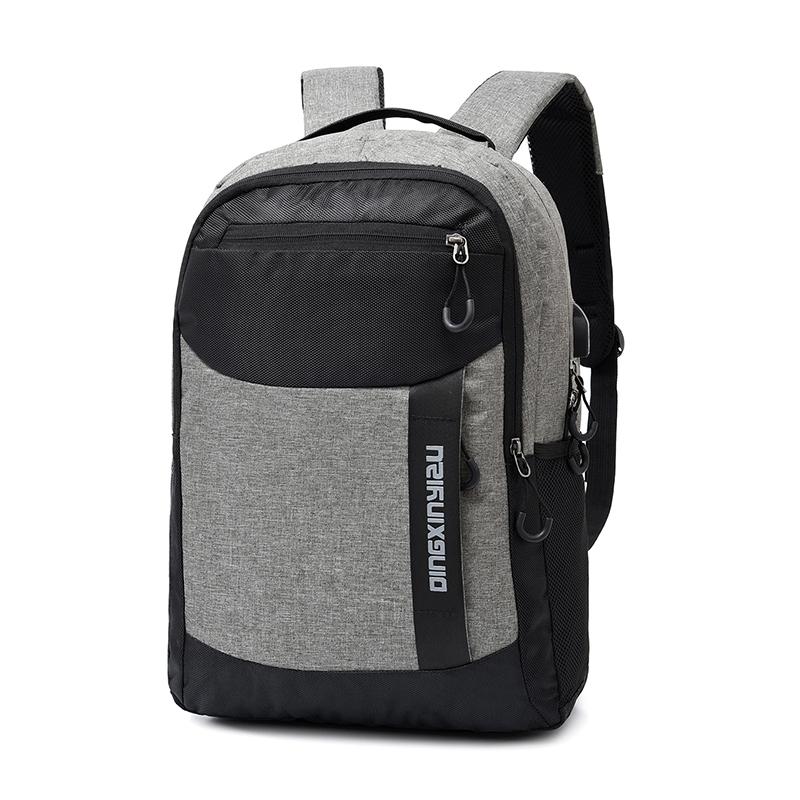 Fengdong mochila impermeable antirrobo 15 pulgadas mochilas para ordenador portátil mochila de viaje mochilas escolares para estudiantes adolescentes niños: Gray