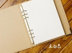 Blank Cover Loose-Leaf Album Concise Kraft Paper Diary Hand -Painted Graffiti Diary Photo Album For Lover Baby Wedding 40 Pages: white paper