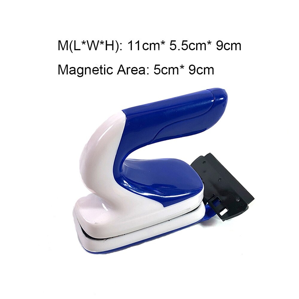 Magnetische Aquarium Borstel Aquarium Accessoires Decoratio Cleaner Drijvende Clean Aquarium Aquarium Glas Gereedschappen Schoon AA0050: Navy Blue-M