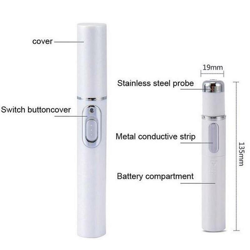 Stylo Portable anti-acné à lumière bleue, outil de soins de la peau, suppression des rides, SHRA889