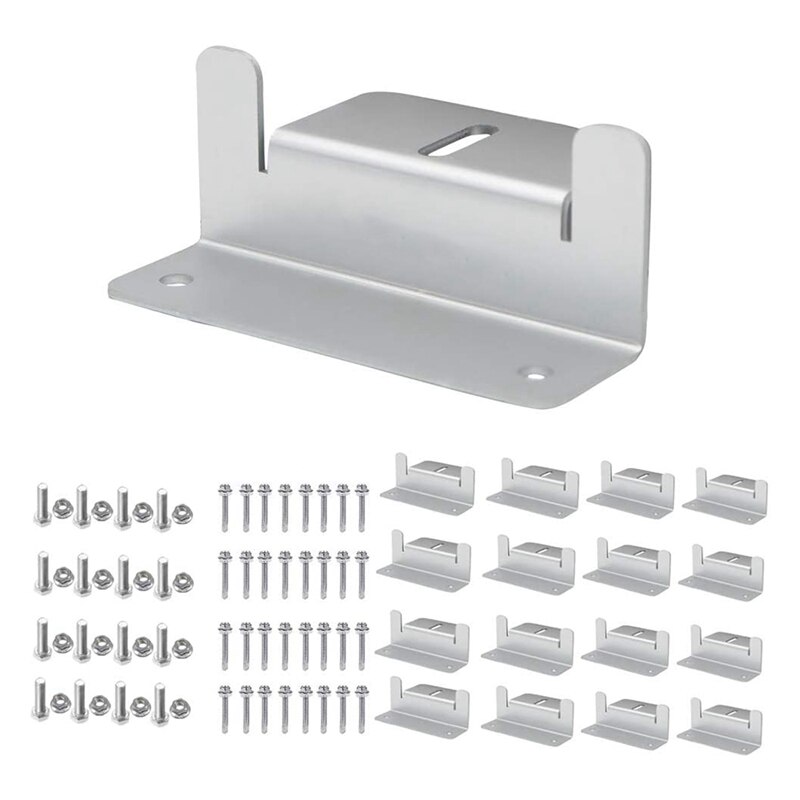 Solar Panel Mounting Brackets Z Bracket, with Nuts and Bolts ,4 Units (16PCS)