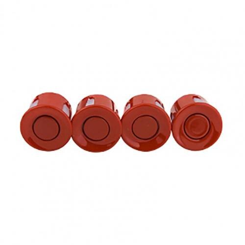 4Pcs Car Reversing Sensor Reversing Probe Parking Aid Sensors Car Accessories Supplies Products: Red