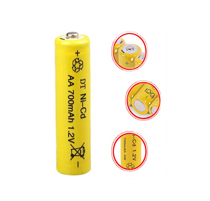 8PCS NI-CD AA Batteries 1.2v Rechargeable nicd Battery 1.2V Ni-Cd aa Baterias bateria recargable