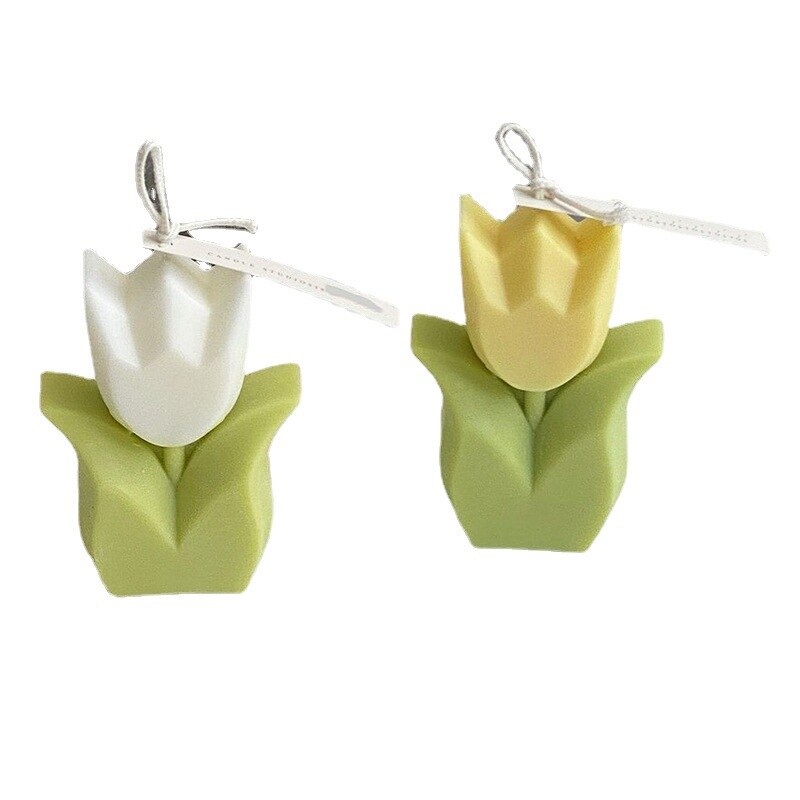 Tulp Bloem Kaars Siliconen Mal Aromatherapie Diy Zeep Kaars Maken Craft Home Decor Levert: ZW-216