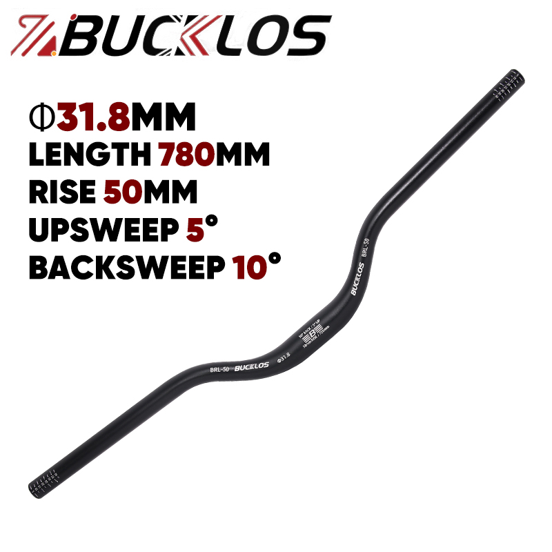 BUCKLOS kierownica roweru górskiego 31.8mm 25.4mm kierownica rowerowa 620/660/720/780mm kierownica MTB ze stopu aluminium części rowerowe: Burgundowy