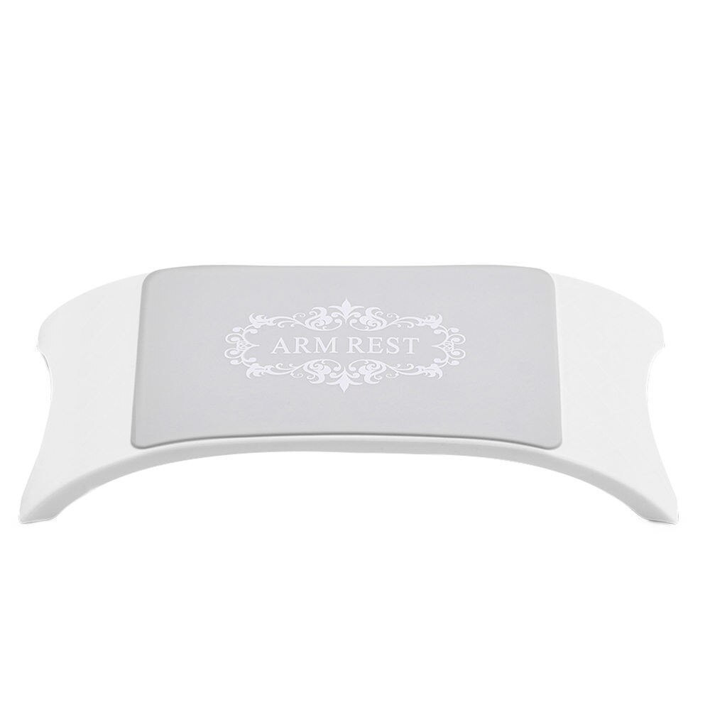 6 colores mano suave descansa Lavable a mano almohada soporte brazo descansa uñas manicura del arte cojín para las manos: Blanco