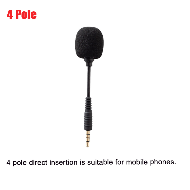 Jacek 3,5 mm mini elastyczny składany mikrofon pojemnościowy 2/3/4 biegun robić telefonu komórkowego głośnik karta dźwiękowa komputer stancjonarny laptop: SZARY