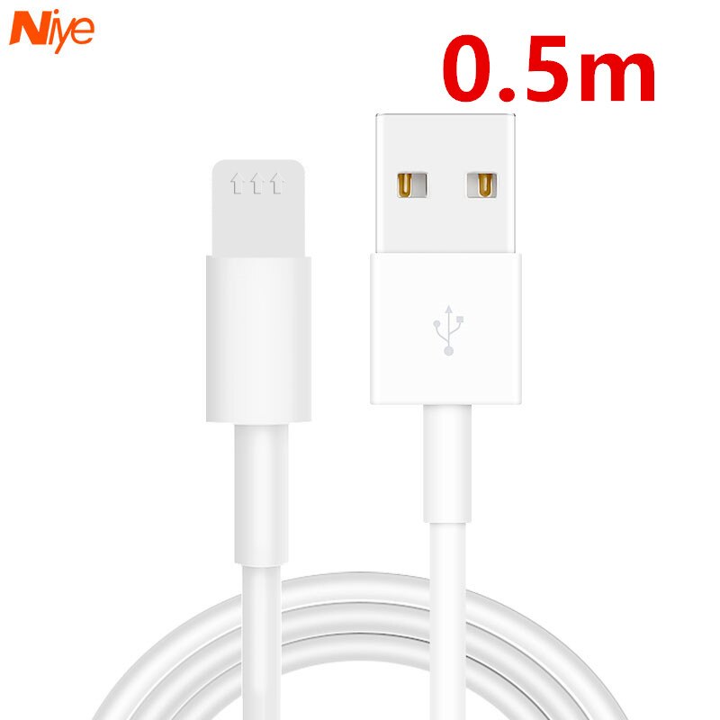 Daten USB Kabel für iPhone 8 11 Profi Max Schnelle Ladegerät Draht Kabel Für iPhone X XR XS SE 6 6S 7 Plus praktisch Kabel Zubehör: 0.5M Weiß