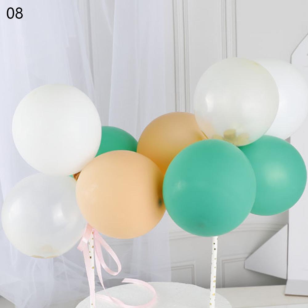 14 Stks/pak 5Inch Ballon Cake Topper Cloud Vorm Confetti Ballon Cake Topper Ballonnen Voor Verjaardag Baby Shower Wedding Decor: 08