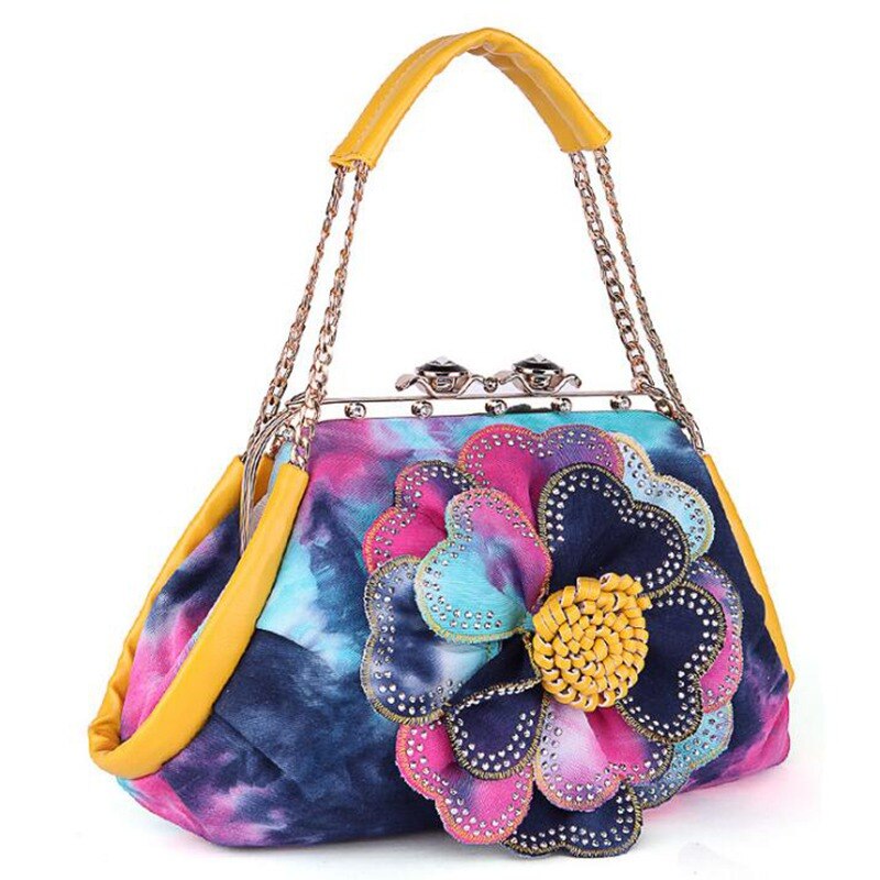 neue Frauen Handtasche Bunte Blume frauen Tote Frauen Messenger Taschen Damen Schulter Tasche Bolsas LB867