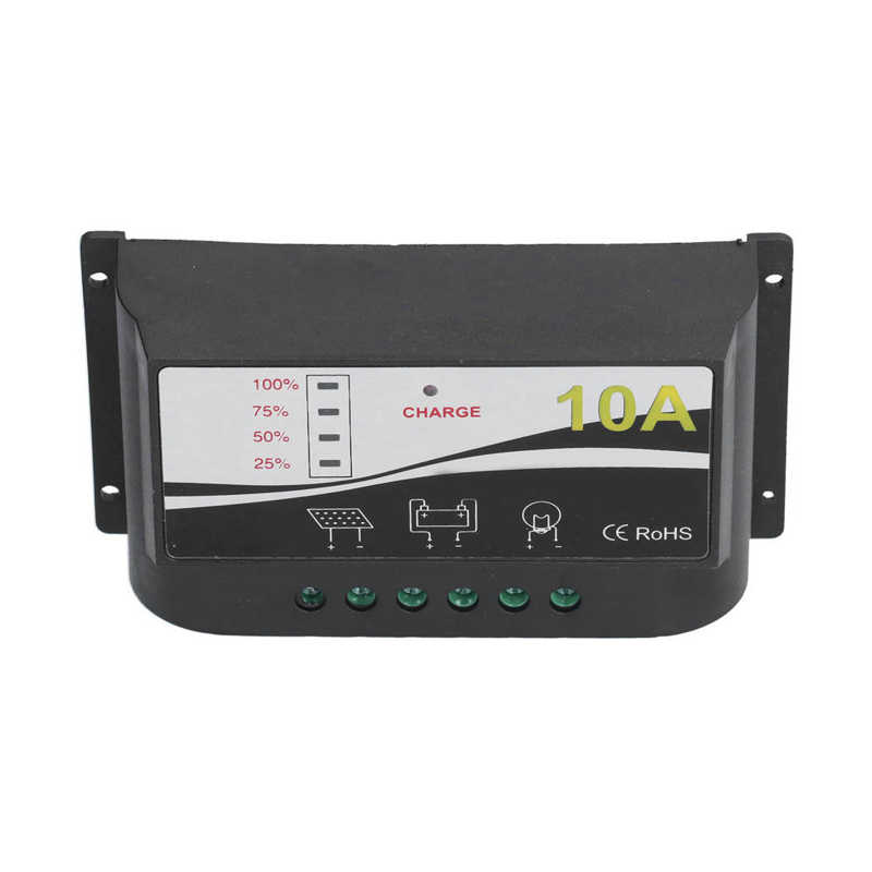 Solar Charge Controller Regulator Durable ABS Housing Solar Panel Charger Discharge Regulator 12V 24V Solar Panel Regulator