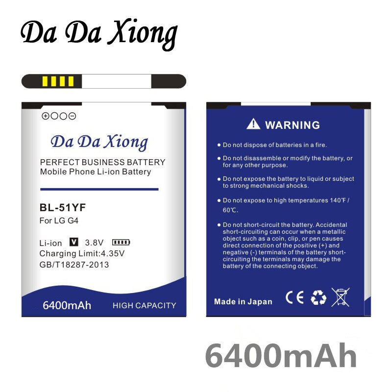 Hoge capaciteit batterij voor lg  g5 g6 g4 g7 g8 g3 g3 mini thinq  v20 h850 d725 d858 g7+ g7 thinq lm  g710 q7+  lmq 610 g600l h870 h871