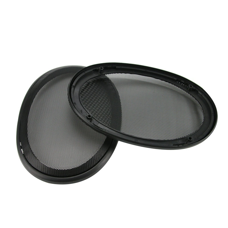 GHXAMP 2PCS 6*9 pollici Auto Altoparlante Recinzione di Maglia Netto Coperchio di Protezione Griglia Della Maglia di Plastica frame + Metallo copertura