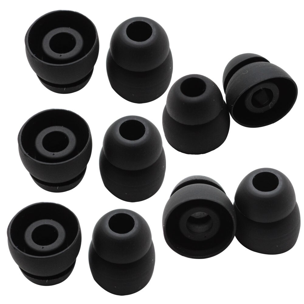Poyatu Vervanging Siliconen Oordopjes Knoppen Voor Powerbeats 2 Draadloze Powerbeats3 Headset Sport Hoofdtelefoon Oordopjes Oordopjes Oorhaak: Black