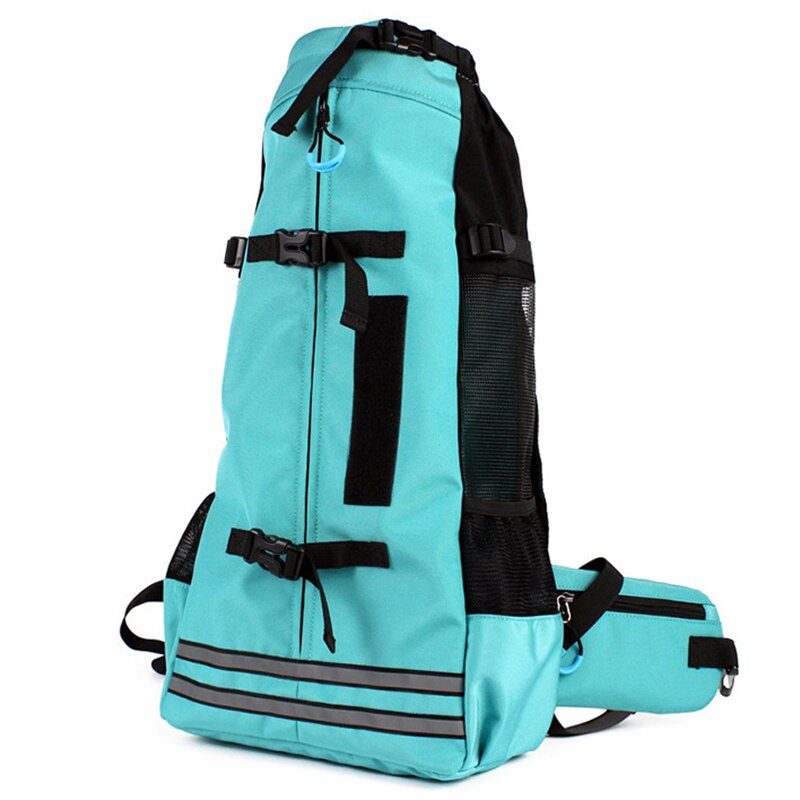 Mochila para mascotas transpirable, bolsa de transporte perro para perros grandes, mochila con Bulldog ajustable, bolsas de viaje E2S