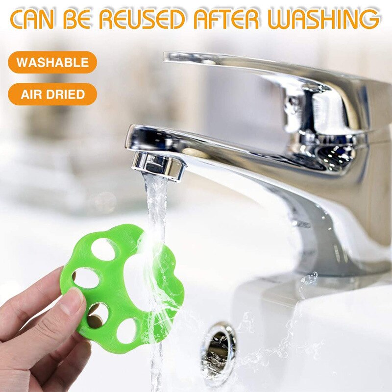1/2pcs Pet Hair Remover Washing Machine Hair Remover Reusable Cat Dog Fur Lint Hair Remover Clothes Dryer Cleaning Laundry Tools