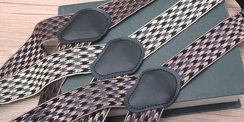 Tirantes de 3 Clips para hombre, tirantes para , boda, Vintage, pantalones, Suspensorio, 120cm