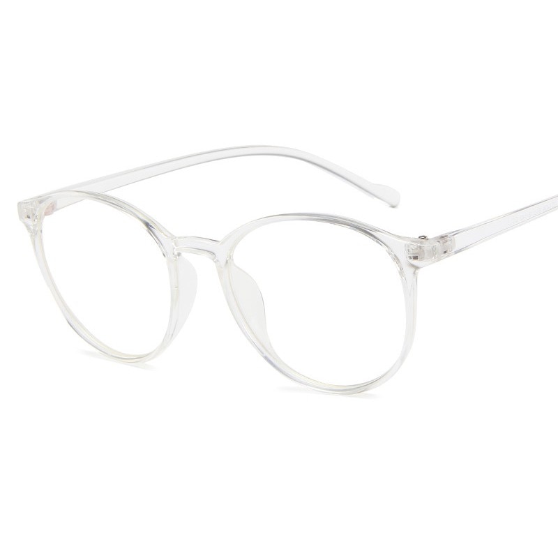 Gafas redondas de estilo Vintage para mujer, anteojos con marco óptico de espejo plano clásico para adulto, gafas de cuidado con visión Unisex
