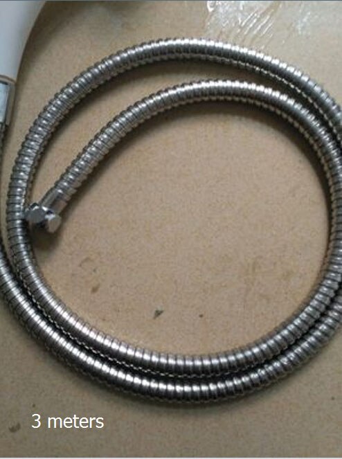 Dofaso  g1/2 bruserslange rustfrit stål anti-eksplosion blødt fleksibelt badeværelse vandrør slange brusebad tilbehør: 3m