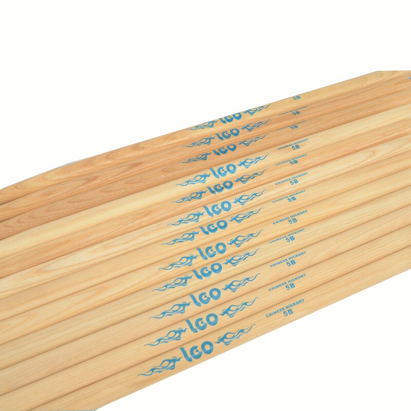 Original Leo Drumsticks 5A 5B 7A Chinese Hickory Drum Sticks Percussion Drumsticks Keychain Musical Instruments