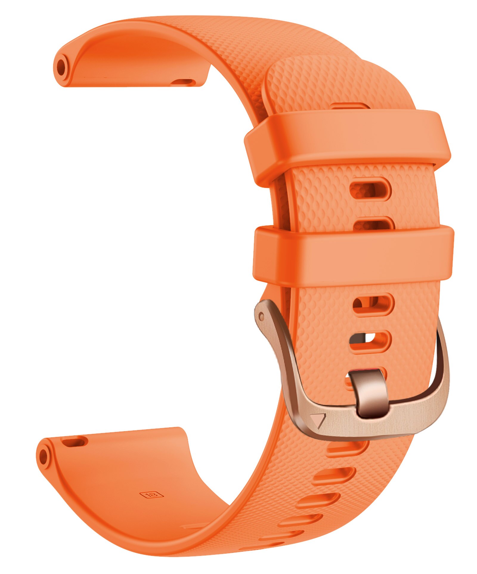 Pour garmin Vivomove3S/Vivoactive 4s 18mm Silicone remplacement wirst Bracelet pour Huawei B5/Huawei montre 18mm/Huawe honour1 Bracelet: Orange