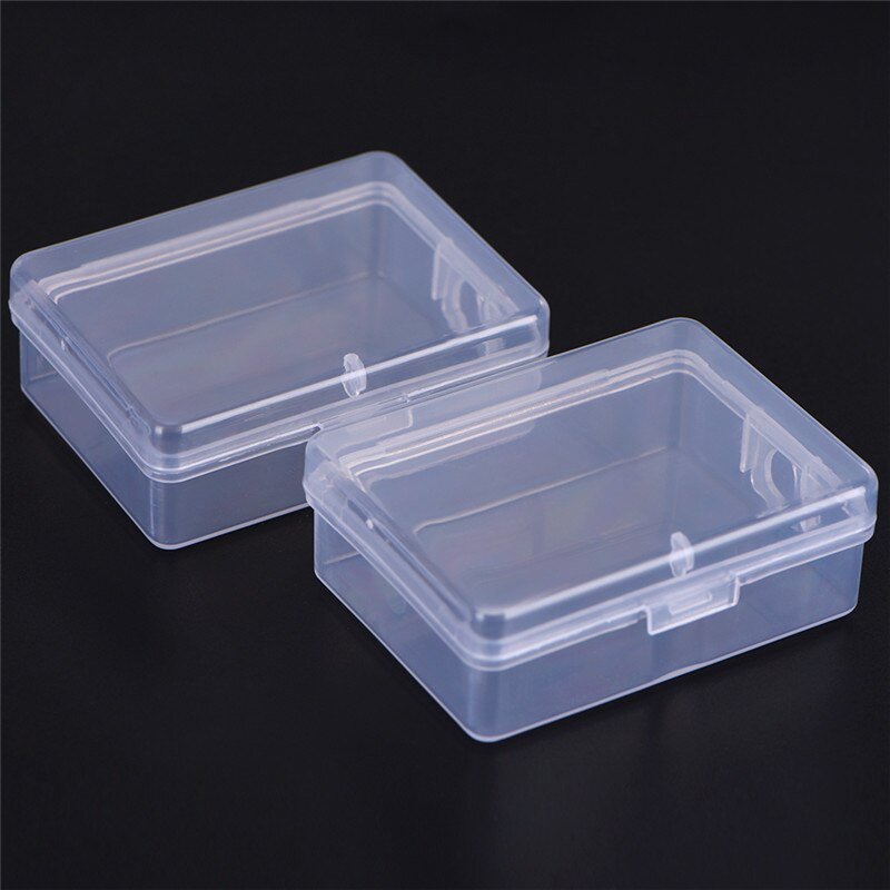 2Pcs Plastic Clear Pill Box Medicine Storage Tablet Weekly Medicine Organizer Splitters Storage Dispenser