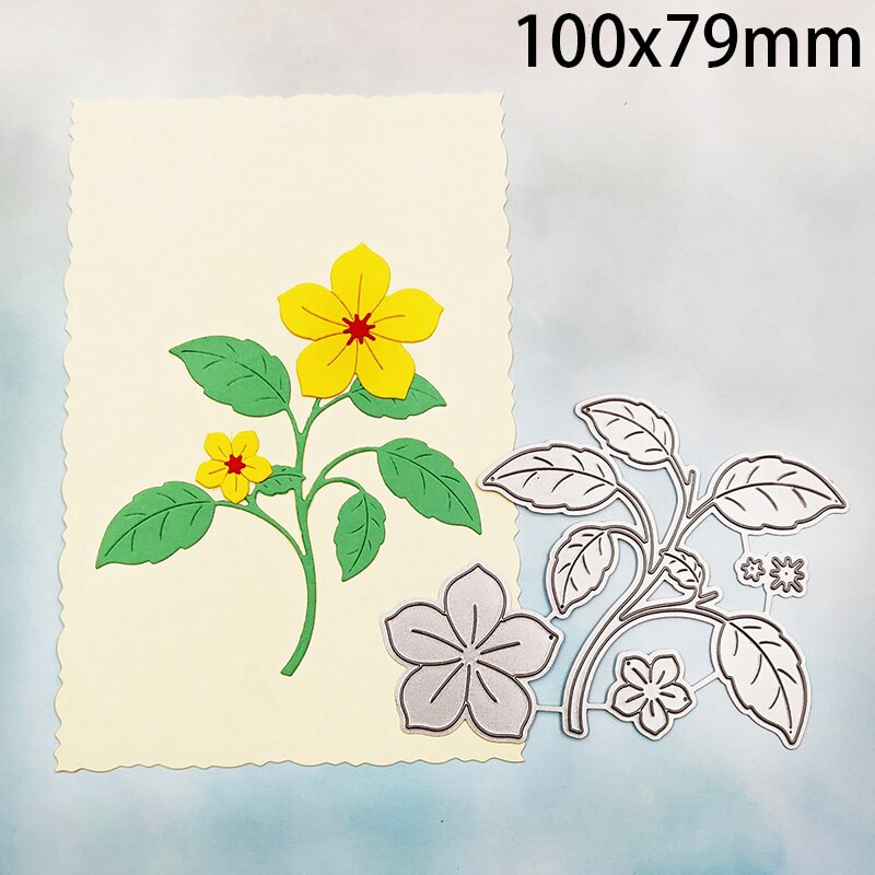Four-leaf Clover Beautiful Leaves Flowers Metal Cutting Dies DIY Scrapbooking Album Cards Decorative Craft Embossing Die Cut: 2
