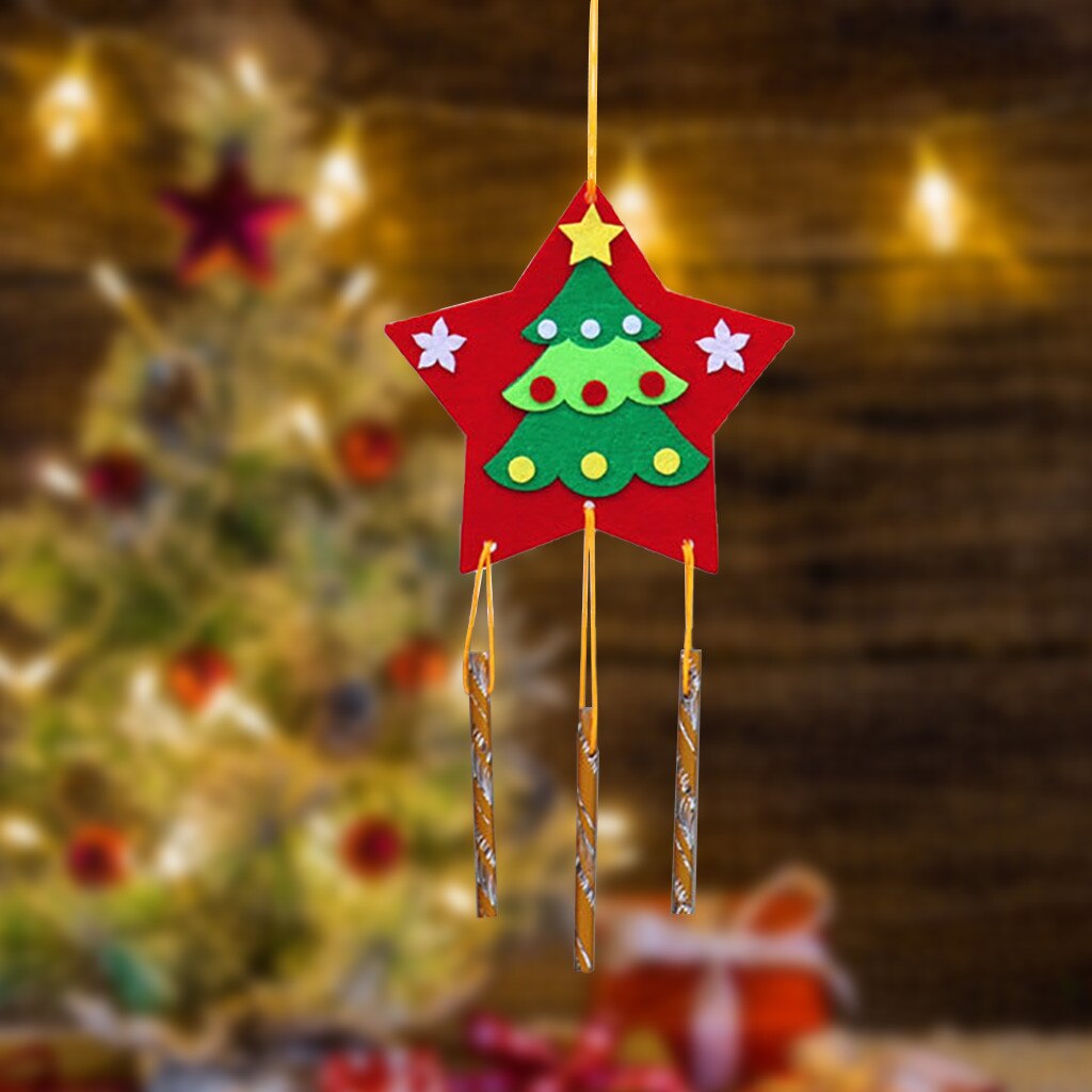 Christmas DIY Handmade Wind Chimes Pendant Prizes And Decorations Christmas Tree Ornaments Navidad Decorations: D
