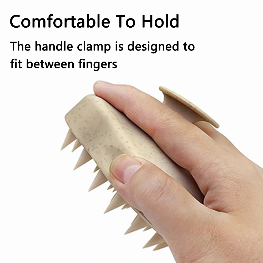 Cepillo de silicona para lavar el cabello, paja de trigo, cepillo de silicona para lavar el cabello, cepillo para la cabeza, cepillo para el cuero cabelludo, detener la picazón, peine para rascar, juego de peluquería