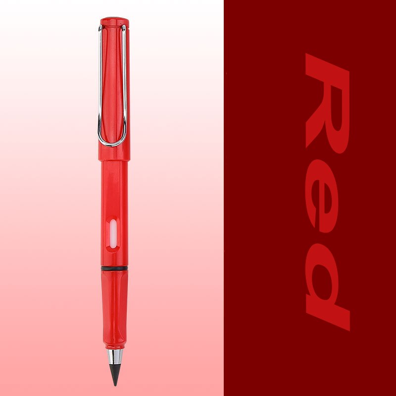 1 pces preto tecnologia sem moagem sem tinta estudantes usam lápis permanentes não pode terminar a escrita e não é fácil de quebrar: Red