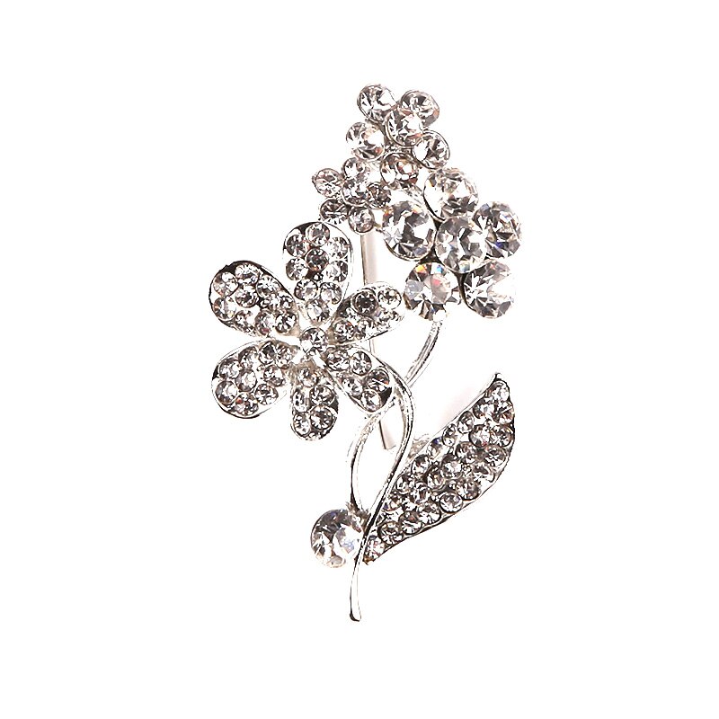 Bloem Crystal Pearl Broche Voor Vrouwen Broche Pin Boeket Strass Broches En Pinnen Sjaal Clip Sieraden: Style 3