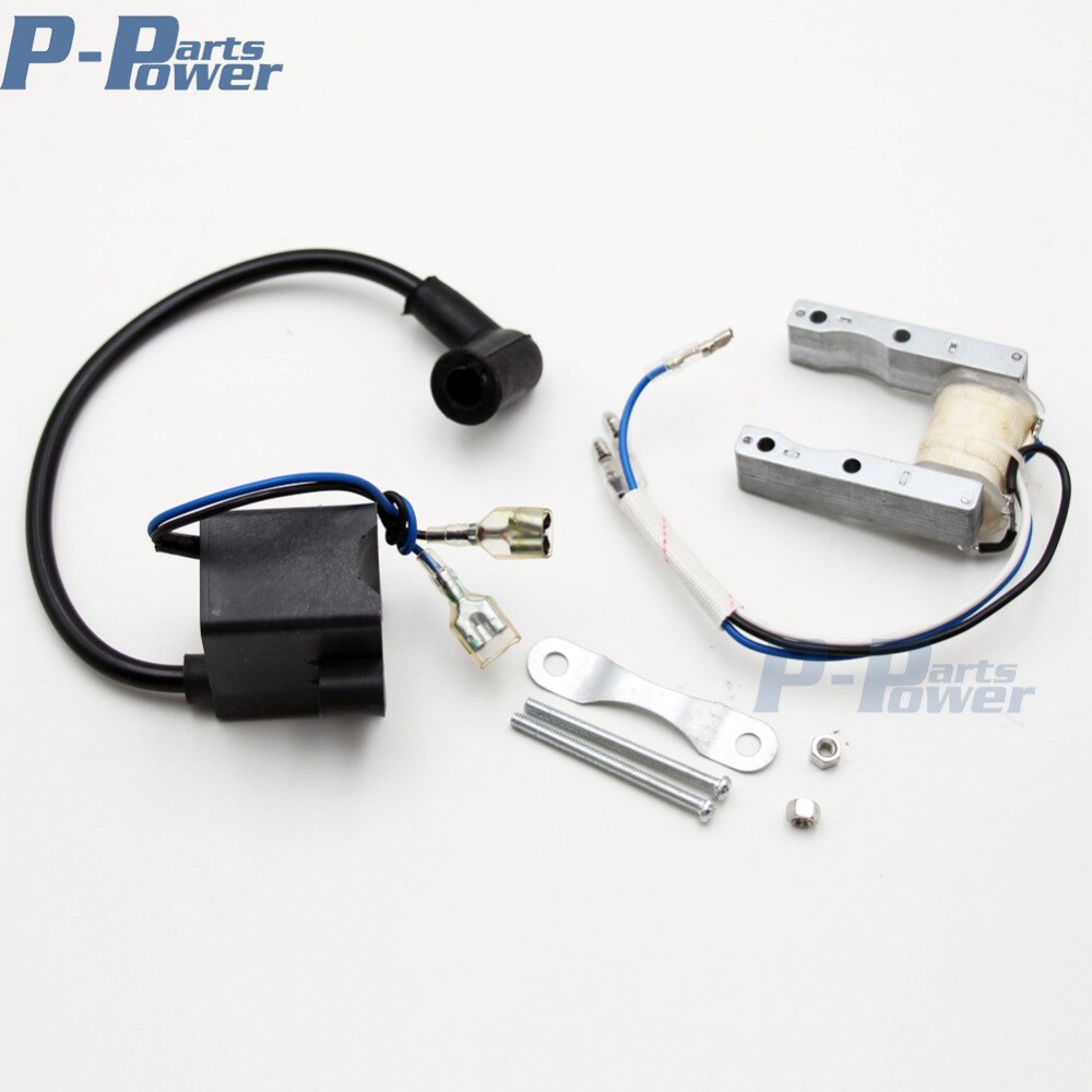 2 Stroke CDI Ignition Coil &amp; Magneto 49cc 50cc 60cc 66cc 80cc Engine Motorized Bicycle Push Bike