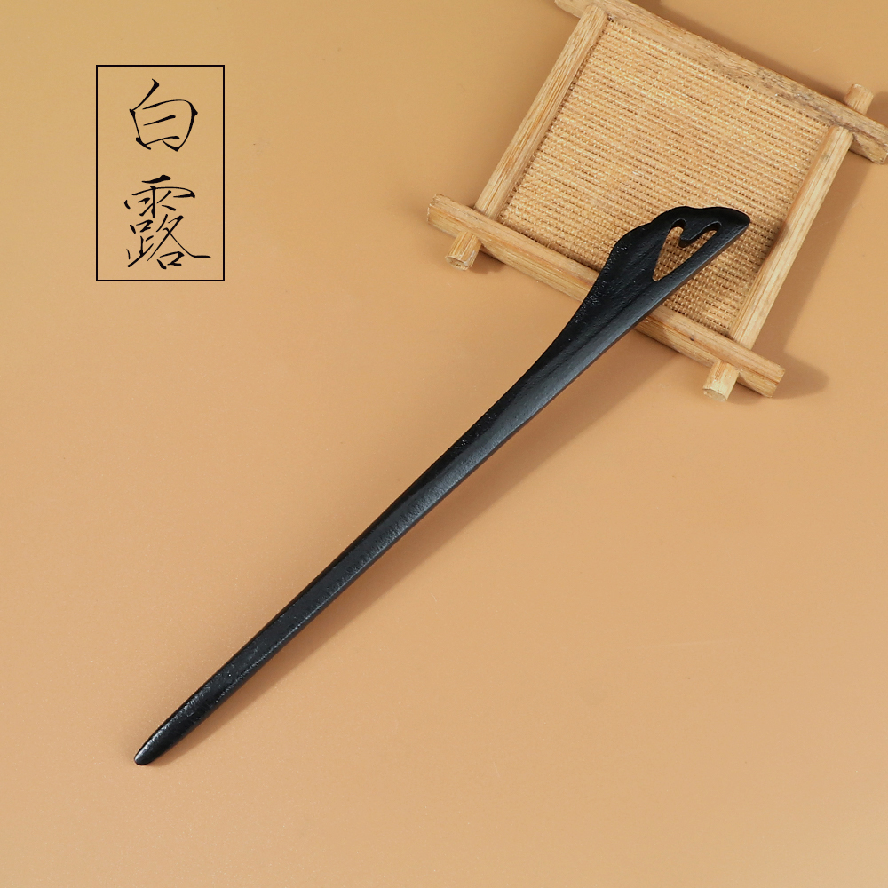 Bâton de cheveux chinois en bois, 16 styles, Hanfu traditionnel, fête, épingle à cheveux en bois sculpté à la main, couvre-chef pour femmes, accessoires de baguettes: green