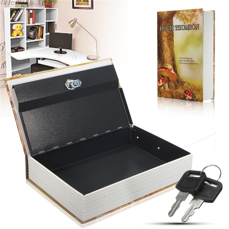 klucz Zamek książka sejfy ukryty sejf podróż Dom pieniądze biżuteria bezpieczeństwo stal symulacja książka 24.2*15*5.5cm