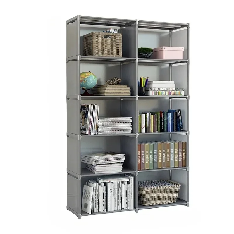 Eenvoudige Boekenplank Meerlagige Eenvoudige Montage Boekenkast Grote Capaciteit Multifunctionele Opslag Plank Staande Boek Display Rack: Paars