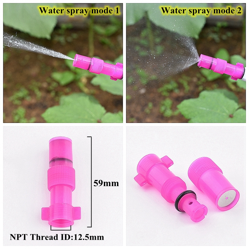 2 Stuks Landbouw Verstelbare Sproeimodus Verstuifspuit Mondstuk Tuin Gazon Irrigatie Handdruk Pesticide Spuitmond Spuitmond: Blauw