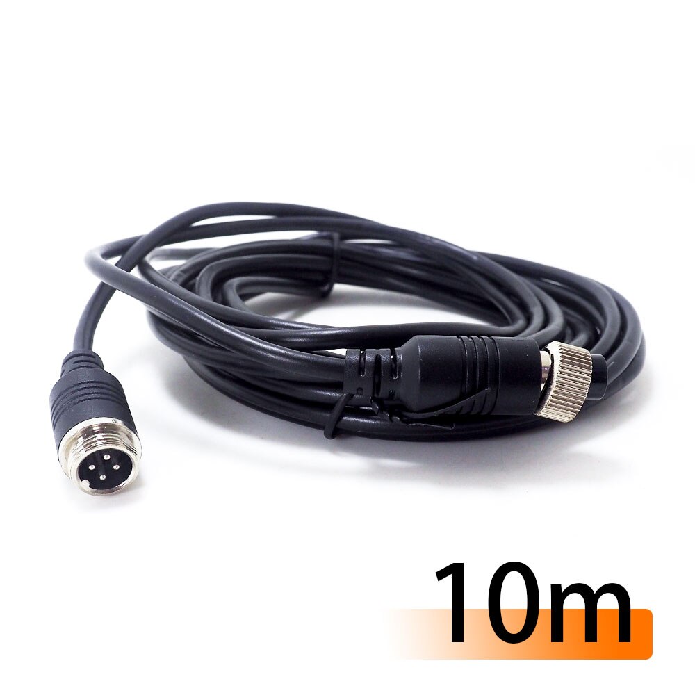 16FT 5M 5pcs Car Video Extension Cable 4-Pin Aviation Connector car camera Video For Camera DVR: 10m