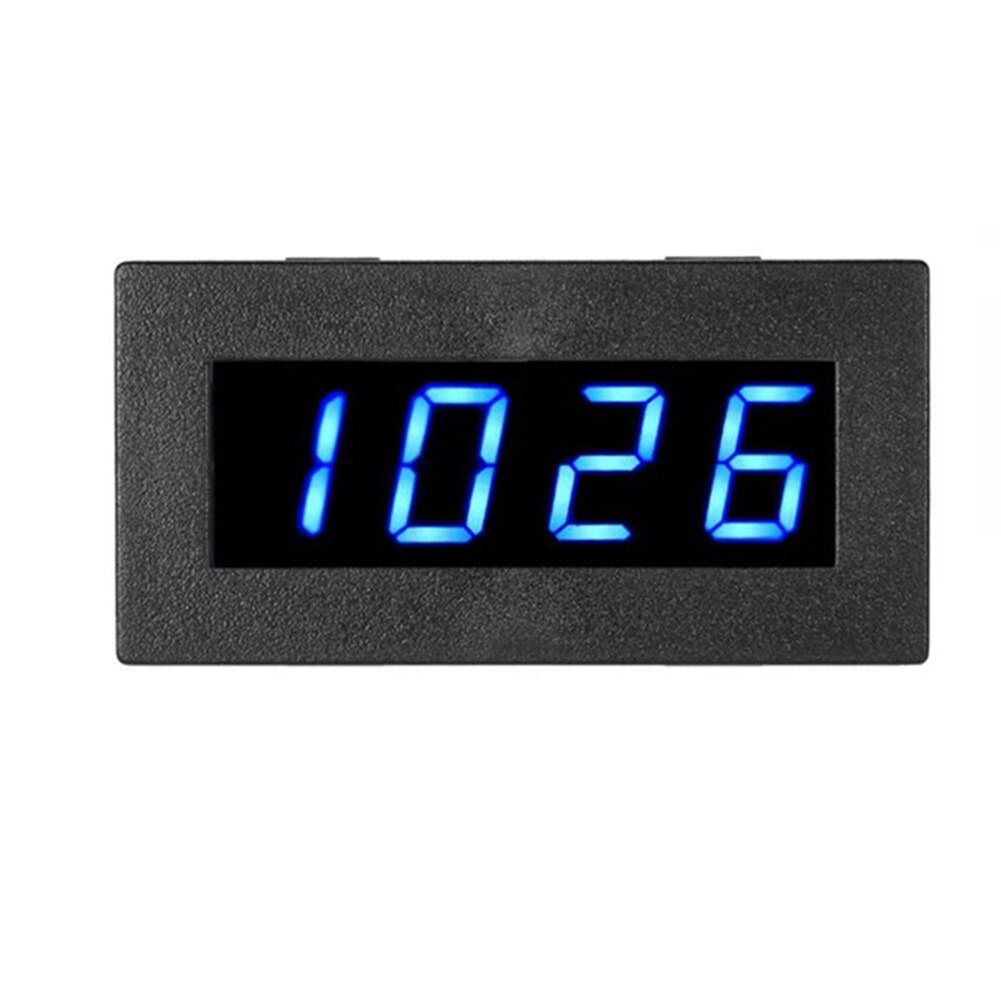 Car Tachometer 4 Digital LED 5-9999RPM Measuring Gauge Frequency Tachometer High Precision Tach RPM Speed Meter: Default Title