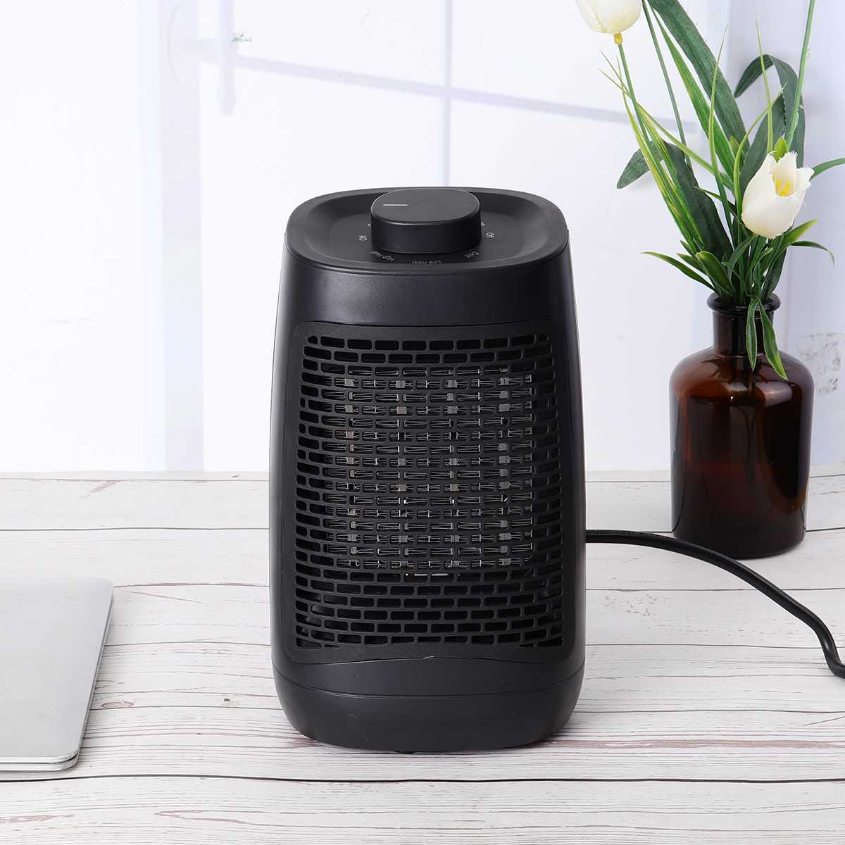 1200W High-power Elektrische Heizung Fan 3 Gänge Einstellbare 3 Sekunden Wärme Industrielle Heizungen Elektrische Zimmer Warme Luft heizung 220/110V: Knob Type US