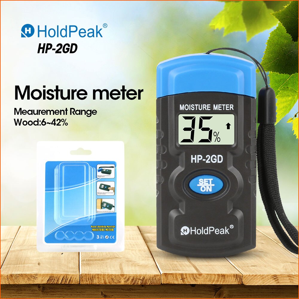 RZ Holz Feuchtigkeit Meter Digitale Feuchtigkeit Messgerät Hygrometer Holz Feuchtigkeit Detektor Gebäude Material Feuchtigkeit Meter