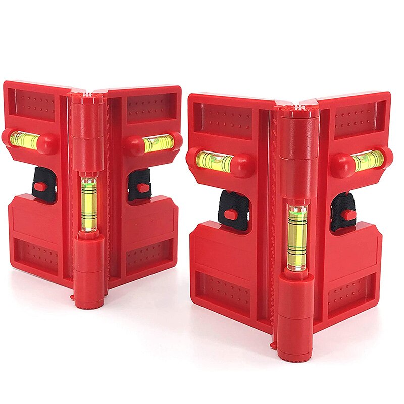 Spirit Level,Magnetic Post Level Tool Folds for Storage,Cross Check Bubble Level(Pack Of 2): Default Title