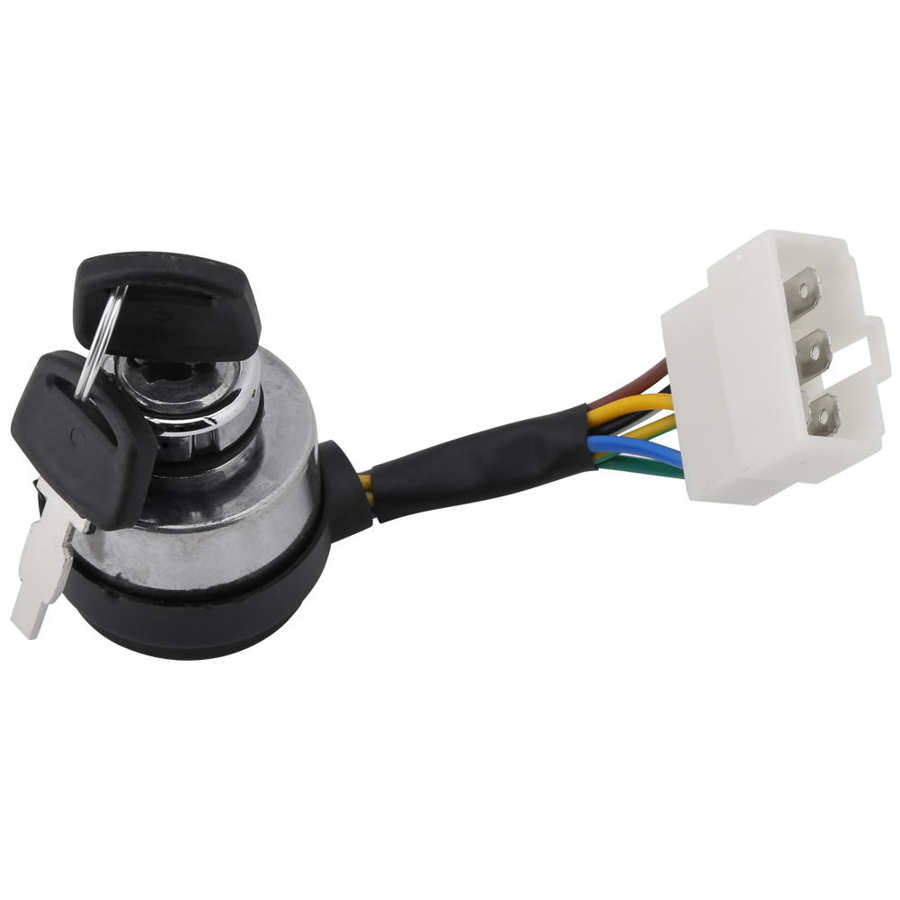 Interruptor de llave de arranque de 6 cables para generador de Gas 188F de 2,5-6.5KW, con 2 llaves