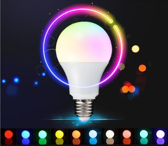 Ampoule LED RGB E14 de 3W, 5W, 10W, 15W, 85-265V, variable, avec télécommande IR, 16 couleurs