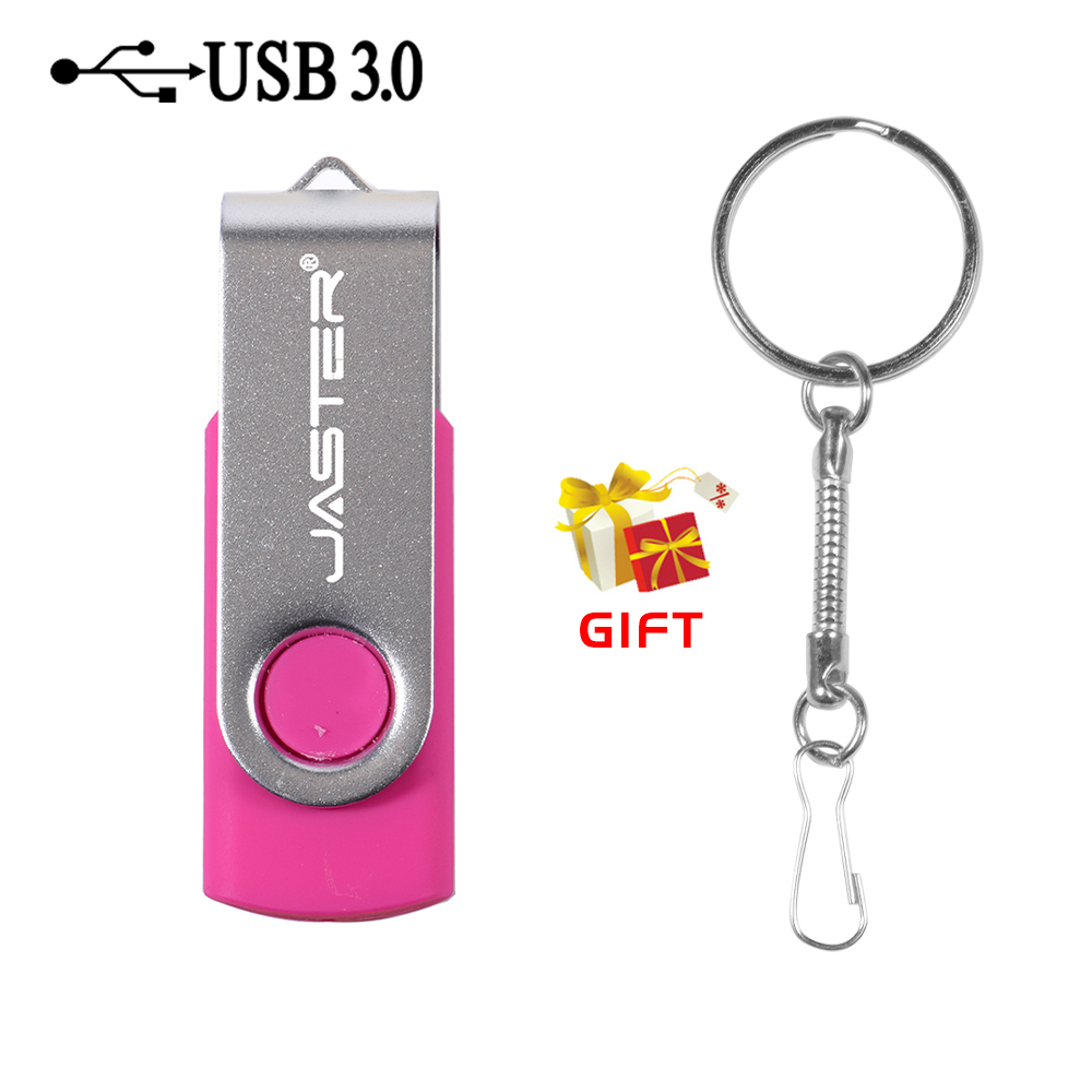 Roterbar farverig usb 3.0 -stik lilla 128gb pen drive rød 32gb nøglering sort memory stick business blå: Lyserød / 64gb