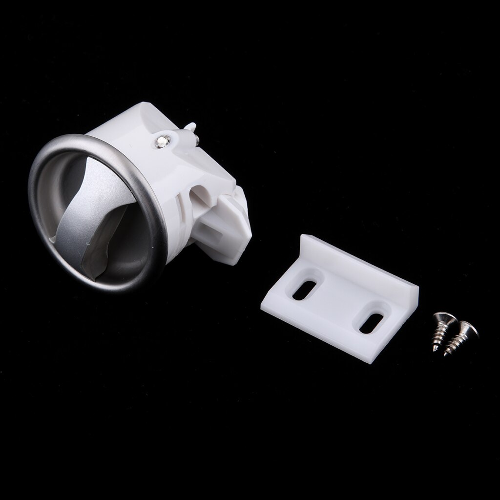 Chrome Twist Button Latch Lock Cupboard Door Knob for RV Camper Marine Boat