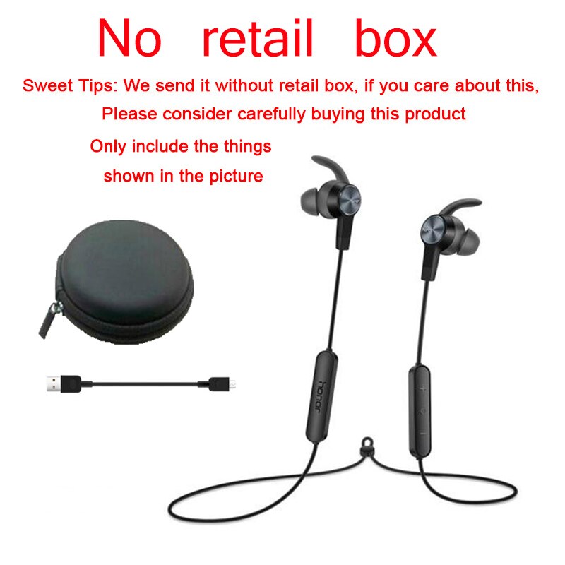 Origina Huawei Honor xSport AM61 Oortelefoon Bluetooth Draadloze Magneet In-Ear stijl headset voor iOS Android Smartphone