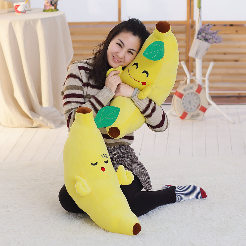 Oreillers de couchage en forme de banane, coussins de #39 en coton rembourrés, super doux, décoration de chambre d'enfant, jouets, 4 styles