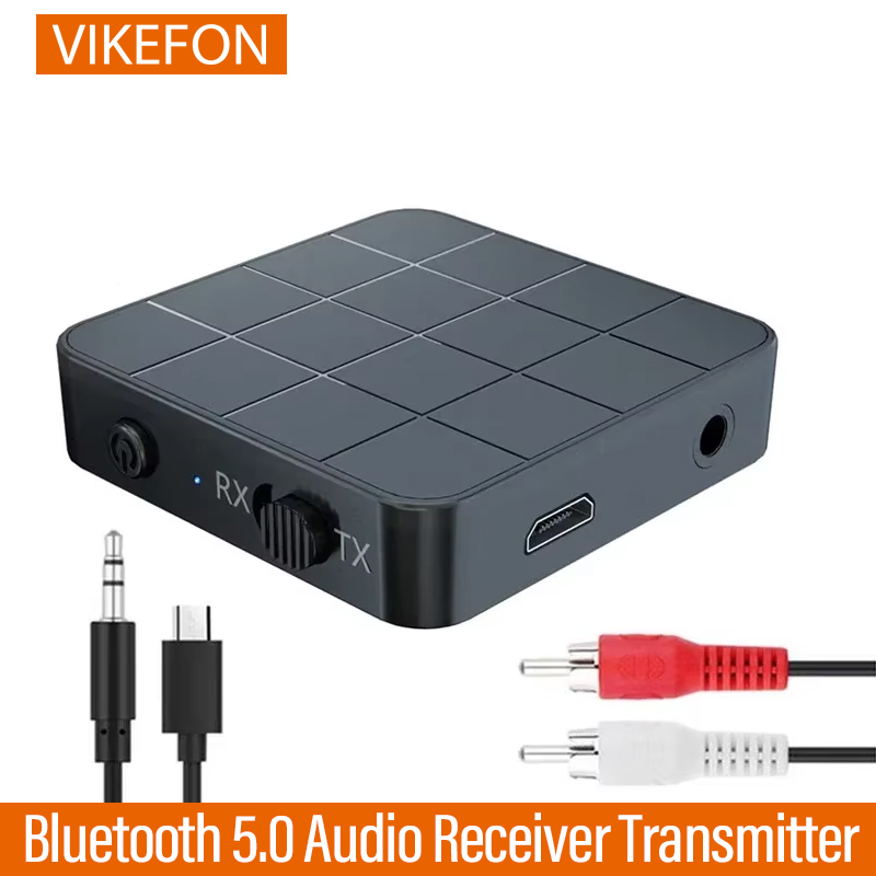 Transmisor receptor de Audio Bluetooth 5,0 2 en 1 RCA 3,5 MM AUX Jack USB Dongle adaptadores inalámbricos estéreo para coche TV PC auriculares