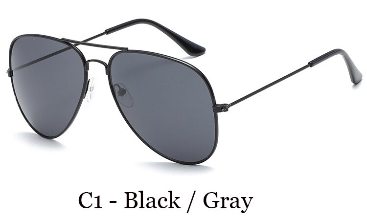 NODARE 3026 Pilot Sunglasses Women/men Classic Brand Aviation Sun glasses Retro Outdoor Driving Oculos De Sol 3025: C1