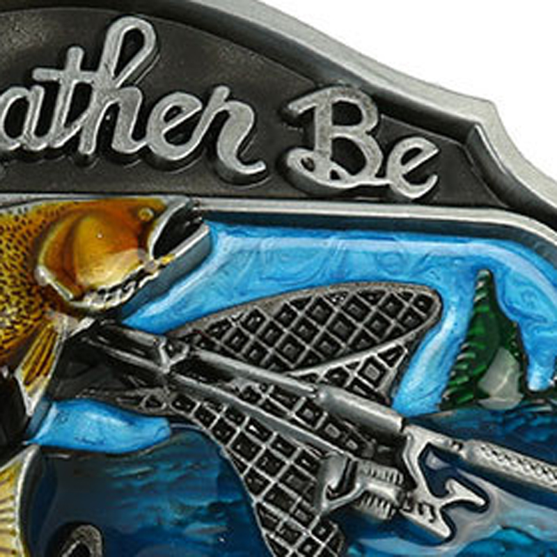 T-Disom I'd Rather Be Fishing Belt Buckle Men's Western Belt Buckles Suit For Belt Shopping